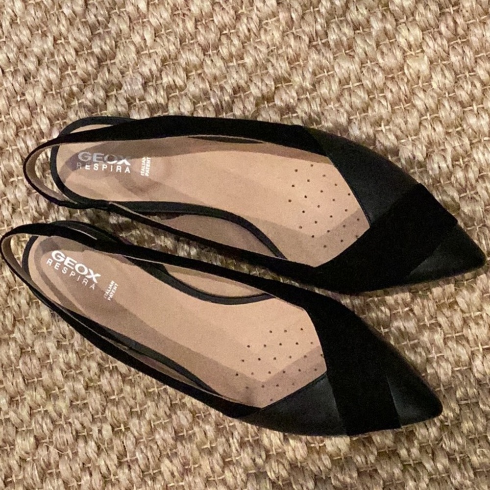 Leather & Suede Geox sling backs